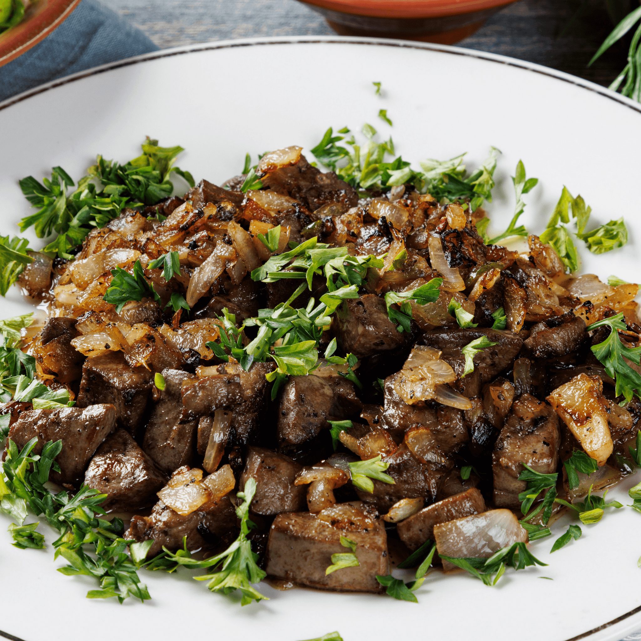 Meat and Onion Skillet.