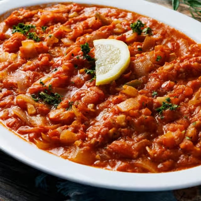Tomato Onion and Garlic Skillet.