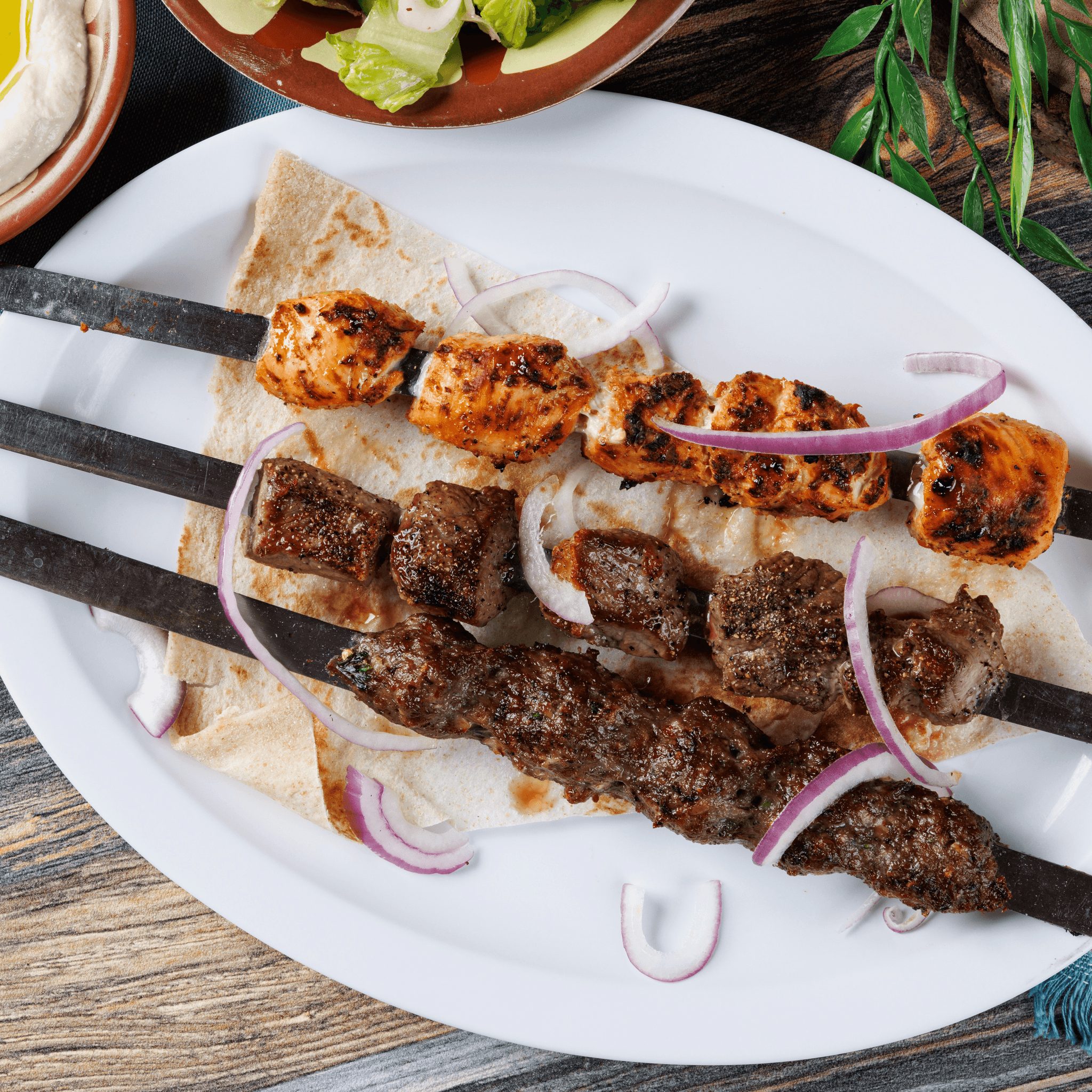3 Skewers Any Meat.