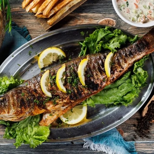 WHOLE SEA BASS.
