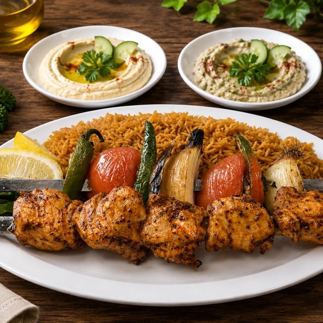 Chicken Shish Tawook Skewer.