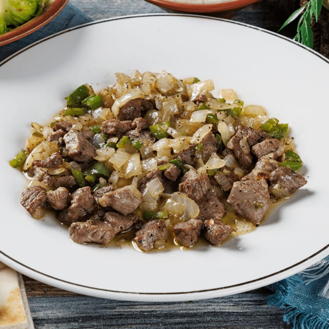 Liver, Kidney and Onion Skillet.