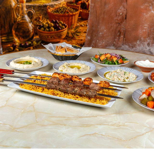 Chicken Shish Tawook + Double Meat Skewer.