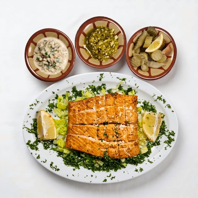 Grilled Salmon.